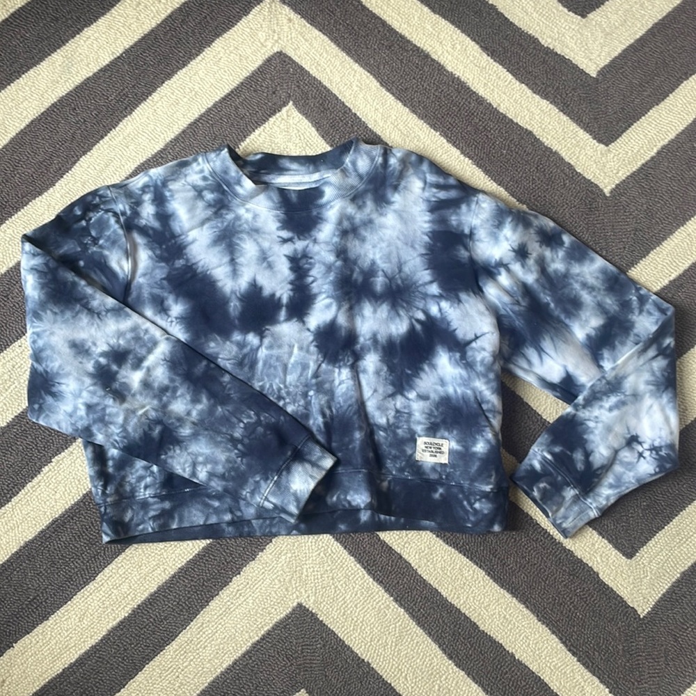 SoulCycle Blue Tie Dye Sweatshirt